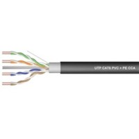 ΚΑΛΩΔΙΟ LAN CAT6 UTP 4P SOLID PET (PVC+PE) DATA ΜΑΥΡΟ 305m Z-LINK