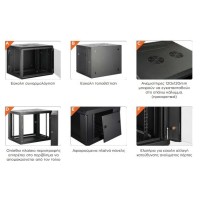 RACK ΕΠΙΤΟΙΧΟ ΔΙΠΛΟ 6U Π60/Β55/Υ37 SMB6506 SAFEWELL