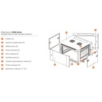 RACK ΕΠΙΤΟΙΧΟ ΔΙΠΛΟ 12U Π60/Β55/Υ63.5 SMB6512 SAFEWELL