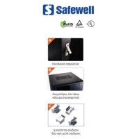 RACK ΕΠΙΔΑΠΕΔΙΟ ΔΙΠΛΟ 42U Π80/Β100/Υ205.5 SNB8142IK SAFEWELL
