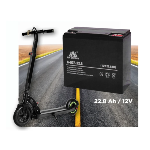 ΜΠΑΤΑΡΙΑ ΜΟΛΥΒΔΟΥ ΒΑΘΙΑΣ ΕΚΦΟΡΤΙΣΗΣ ΓΙΑ SCOOTER (EV) ΜΚ6DZF-22.8 (12V- 22.8AH) MKE