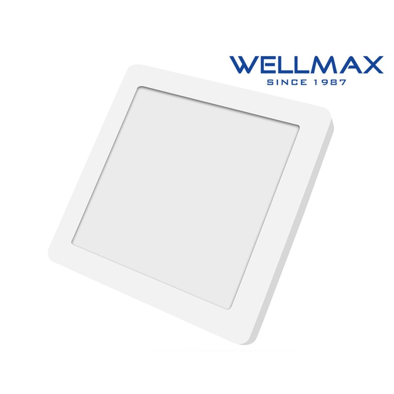 ΦΩΤΙΣΤΙΚΟ LED DOWNLIGHT ΕΠΙΤΟΙΧΟ ΤΕΤΡΑΓΩΝΟ 225x225 24W 1920LM 6500K WELLMAX ΦΩΤΙΣΤΙΚΟ LED DOWNLIGHT ΕΠΙΤΟΙΧΟ ΤΕΤΡΑΓΩΝΟ 225x225 24W 1920LM 6500K WELLMAX