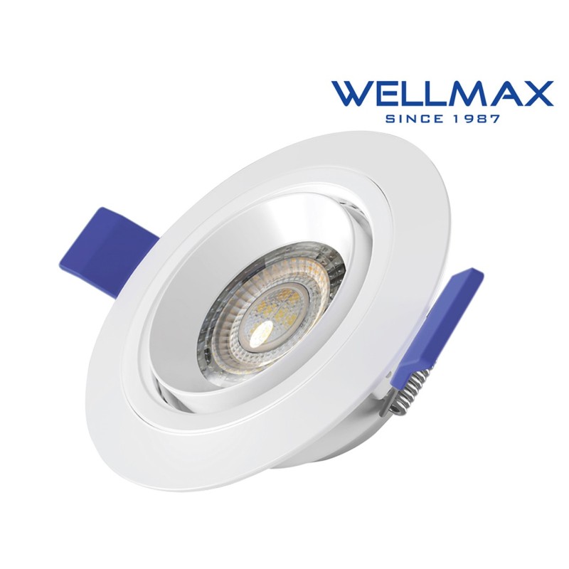 ΦΩΤΙΣΤΙΚΟ LED ΣΠΟΤ ΚΙΝΗΤΟ 360° Φ90 7W 595LM 6500K 38° DL EAGLE EYE WELLMAX ΦΩΤΙΣΤΙΚΟ LED ΣΠΟΤ ΚΙΝΗΤΟ 360° Φ90 7W 595LM 6500K 38° DL EAGLE EYE WELLMAX