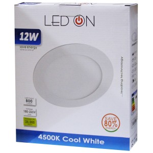ΦΩΤΙΣΤΙΚΟ LED DOWNLIGHT ΧΩΝΕΥΤΟ ΣΤΡΟΓΓΥΛΟ Φ170 12W 800LM 4500K RLX