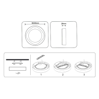 ΦΩΤΙΣΤΙΚΟ LED DOWNLIGHT ΕΠΙΤΟΙΧΟ ΣΤΡΟΓΓΥΛΟ Φ225 24W 1920LM 6500K WELLMAX