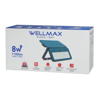 ΠΡΟΒΟΛΕΑΣ LED 8W 3.7V/2.6Ah 3000K/4000K/6500K ΜΕ SOLAR PANEL ΚΑΙ ΑΝΙΧΝΕΥΤΗ ΚΙΝΗΣΗΣ IP65 WELLMAX