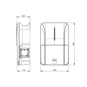 ΣΤΑΘΜΟΣ ΦΟΡΤΙΣΗΣ ΑΥΤΟΚΙΝΗΤΟΥ 11kW(3.7kW) 16A TYPE2 7.5m PCE