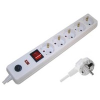 ΠΟΛΥΠΡΙΖΟ ΑΣΦΑΛΕΙΑΣ ΜΕ ΔΙΑΚΟΠΤΗ & ΠΡΟΣΤΑΣΙΑ ΥΠΕΡΤΑΣΗΣ 5 ΘΕΣΕΩΝ 3X1.5m 1.5m ΛΕΥΚΟ G05MKGD BNG