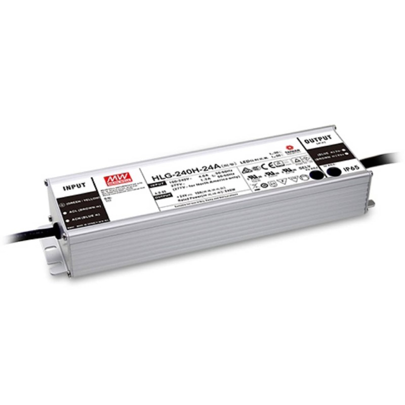 ΤΡΟΦΟΔΟΤΙΚΟ LED 241.2W/36VDC/6.7A PFC IP65 HLG-240H-36A MEAN WELL
