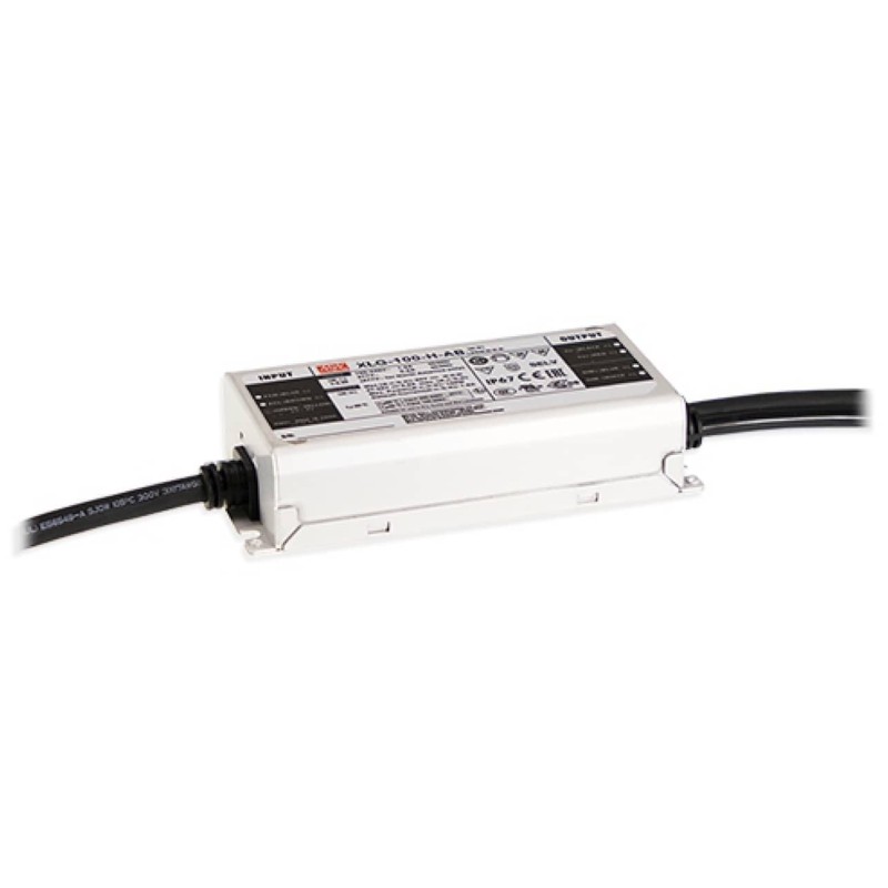 ΤΡΟΦΟΔΟΤΙΚΟ LED 100W/27-56VDC/2100mA PFC IP67 DIMMABLE XLG-100-H-AB MEAN WELL
