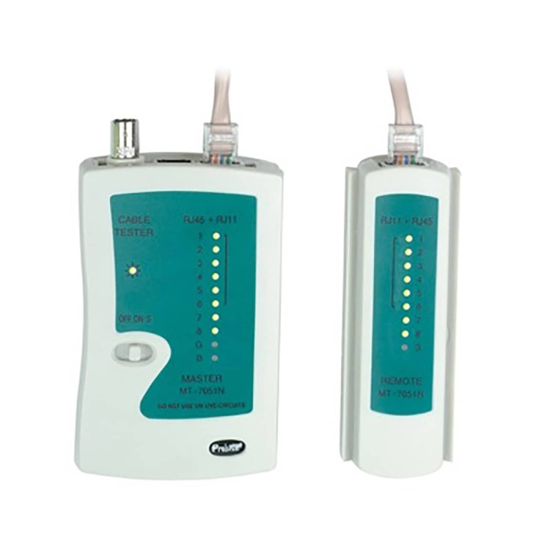 TESTER ΚΑΛΩΔΙΩΝ LAN ΤΗΛΕΦΩΝΙΚΩΝ ΟΜΟΑΞΟΝΙΚΩΝ ΔΙΠΛΟΥ DISPLAY MT-7051N S/PRO'SKIT