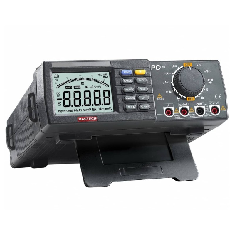 ΠΟΛΥΜΕΤΡΟ ΨΗΦΙΑΚΟ ΠΑΓΚΟΥ ΠΛΗΡΕΣ TRUE RMS + ΘΕΡΜΟΚΡΑΣΙΑ + RS232 ΑΚΡΙΒΕΙΑΣ MS8040 MGL MASTECH
