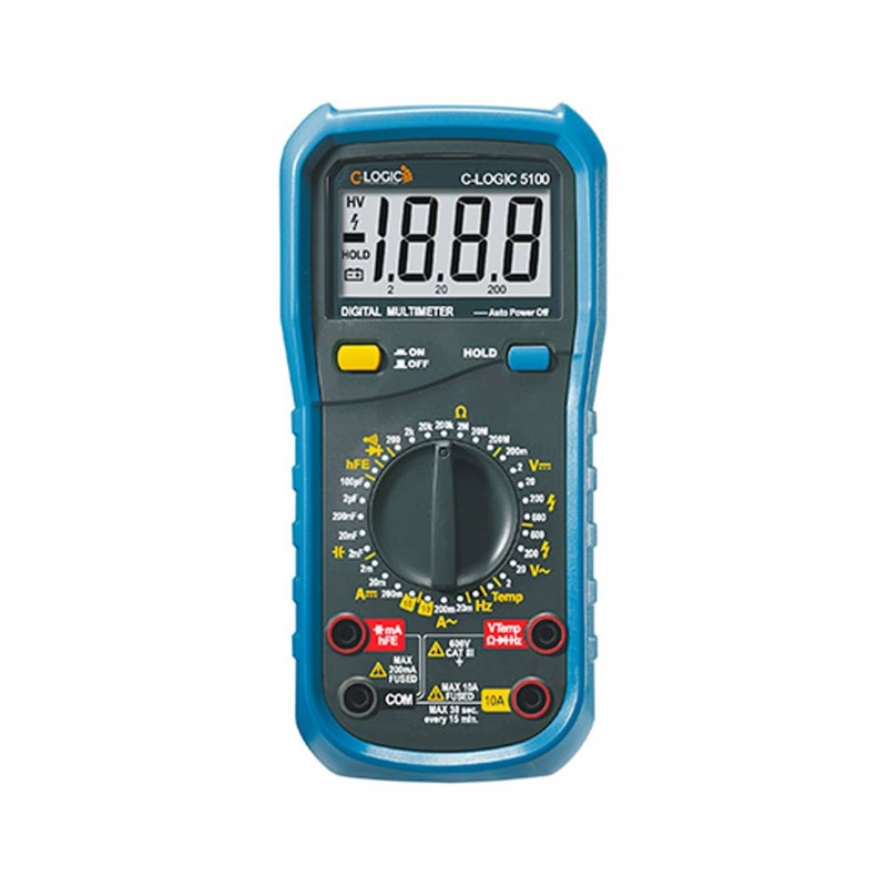 ΠΟΛΥΜΕΤΡΟ ΨΗΦΙΑΚΟ ΠΛΗΡΕΣ+ ΘΕΡΜΟΚΡΑΣΙΑ C-LOGIC 5100 MGL C-LOGIC