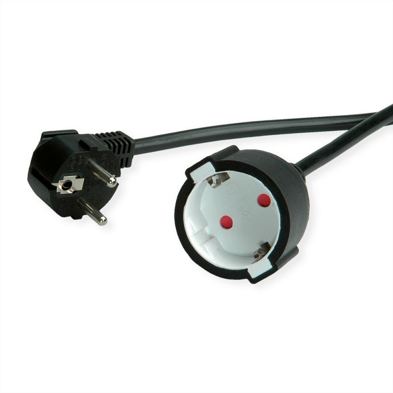 ΜΠΑΛΑΝΤΕΖΑ SCHUKO 5m 16A/230V 3x1,5mm MAYΡΗ