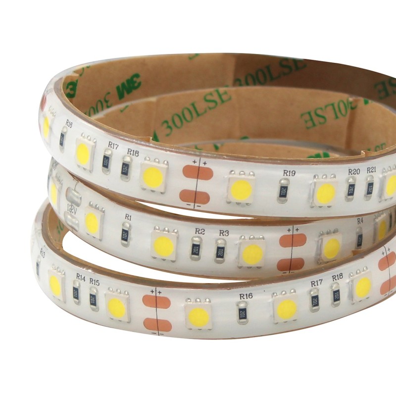 ΤΑΙΝΙΑ LED 12V/14.4W ΕΞΩΤΕΡΙΚΟΥ ΧΩΡΟΥ IP68 60L 5050 6400K ΣΙΛΙΚΟΝΗΣ ILL