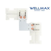 ΣΥΝΔΕΣΜΟΣ ΓΩΝΙΑ 90° ΤΑΙΝΙΑΣ LED 10mm WELLMAX