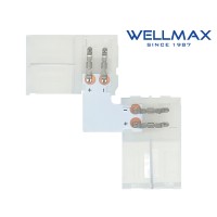 ΣΥΝΔΕΣΜΟΣ ΓΩΝΙΑ 90° ΤΑΙΝΙΑΣ LED 8mm WELLMAX