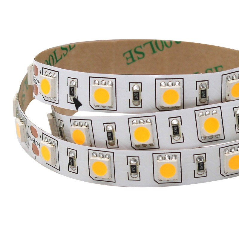 ΤΑΙΝΙΑ LED 24V/14.4W ΕΣΩΤΕΡΙΚΟΥ ΧΩΡΟΥ IP20 60L 5050 3000K ILL