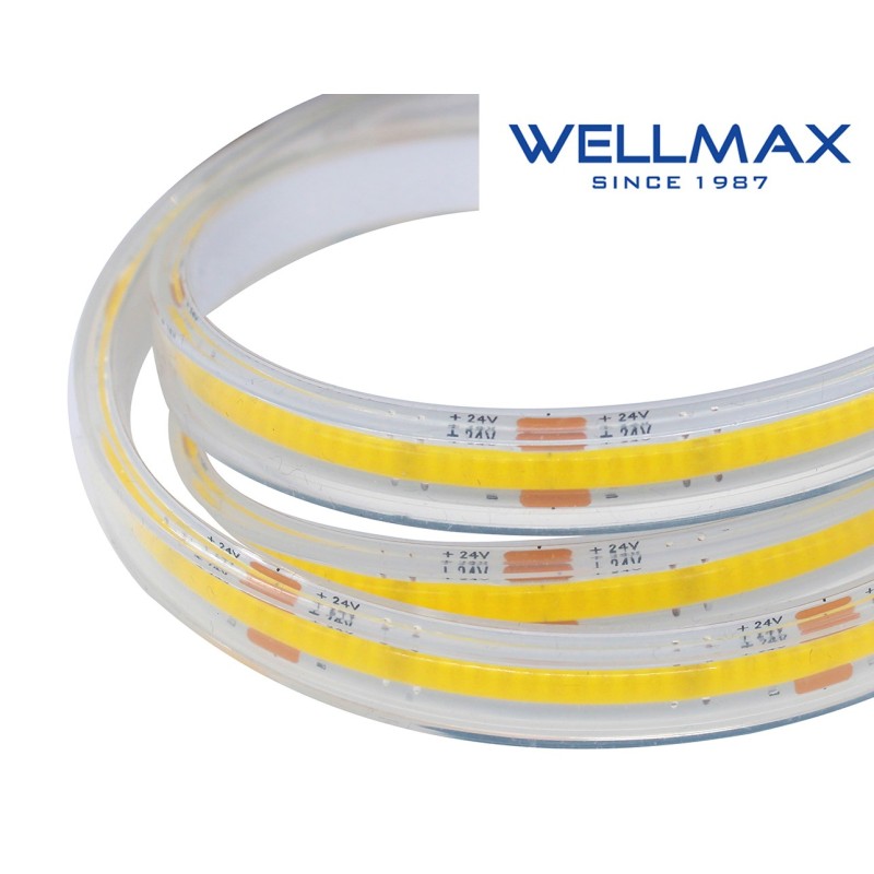 ΤΑΙΝΙΑ LED COB 24V/15W ΕΞΩΤΕΡΙΚΟΥ ΧΩΡΟΥ IP65 320L 6500K WELLMAX