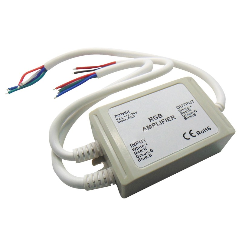 ΕΝΙΣΧΥΤΗΣ ΣΗΜΑΤΟΣ ΤΑΙΝΙΑΣ LED RGB 12V 144W IP65 SGR