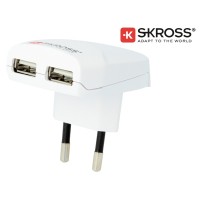 ΦΟΡΤΙΣΤΗΣ USB 2 ΕΞΟΔΩΝ TYPE A 2400mA 1.302420-E SKROSS