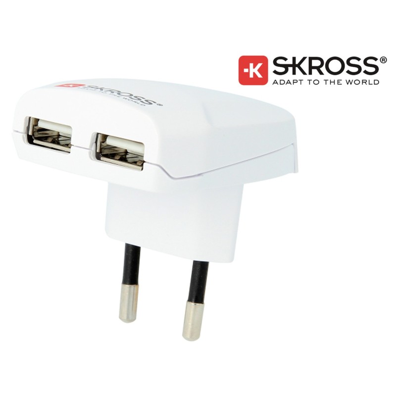 ΦΟΡΤΙΣΤΗΣ USB 2 ΕΞΟΔΩΝ TYPE A 2400mA 1.302420-E SKROSS