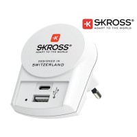ΦΟΡΤΙΣΤΗΣ USB 2 ΕΞΟΔΩΝ TYPE A 2400mA TYPE C 3000mA 1.302423 SKROSS