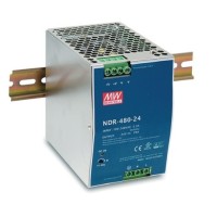 Τροφοδοτικό Ράγας 480W/24V/20A Slim NDR480-24 Mean Well