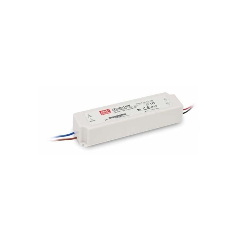 Τροφοδοτικό LED 60W/9-48V/1050mA IP67 LPC60-1050 Mean Well