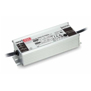Τροφοδοτικό LED 70W/50-100V/700mA IP67 Dimmable HLG60H-C700B Mean Well