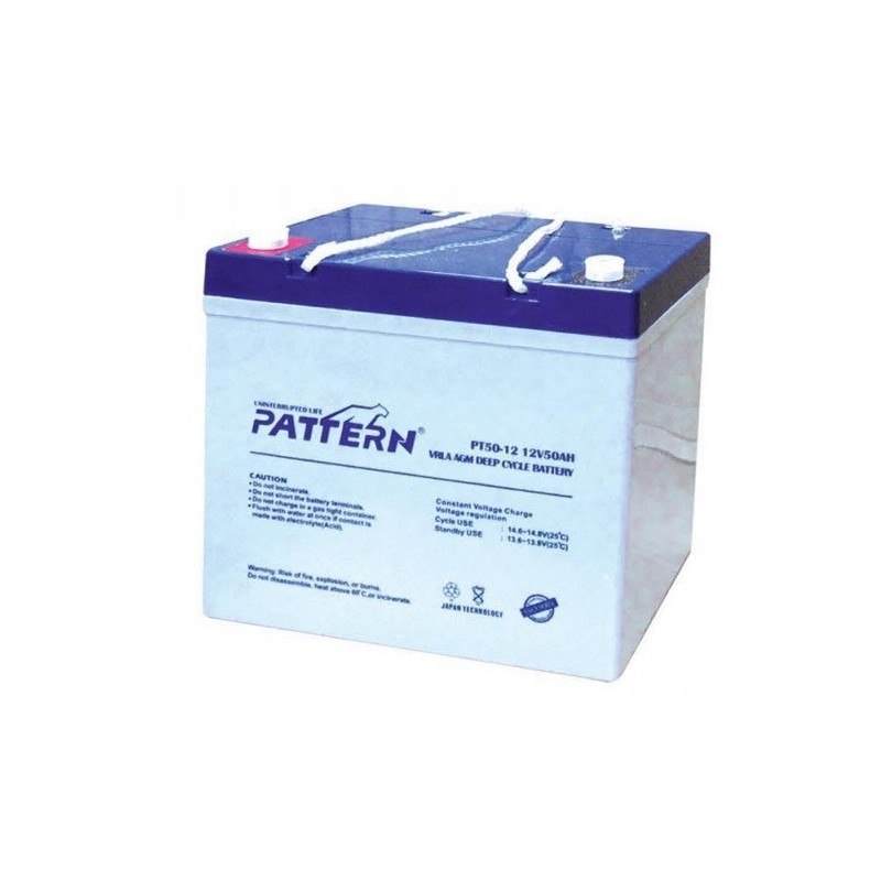 Μπαταρία Μολύβδου Βαθιάς Εκφόρτισης 12V/50Ah PT50-12 PTN