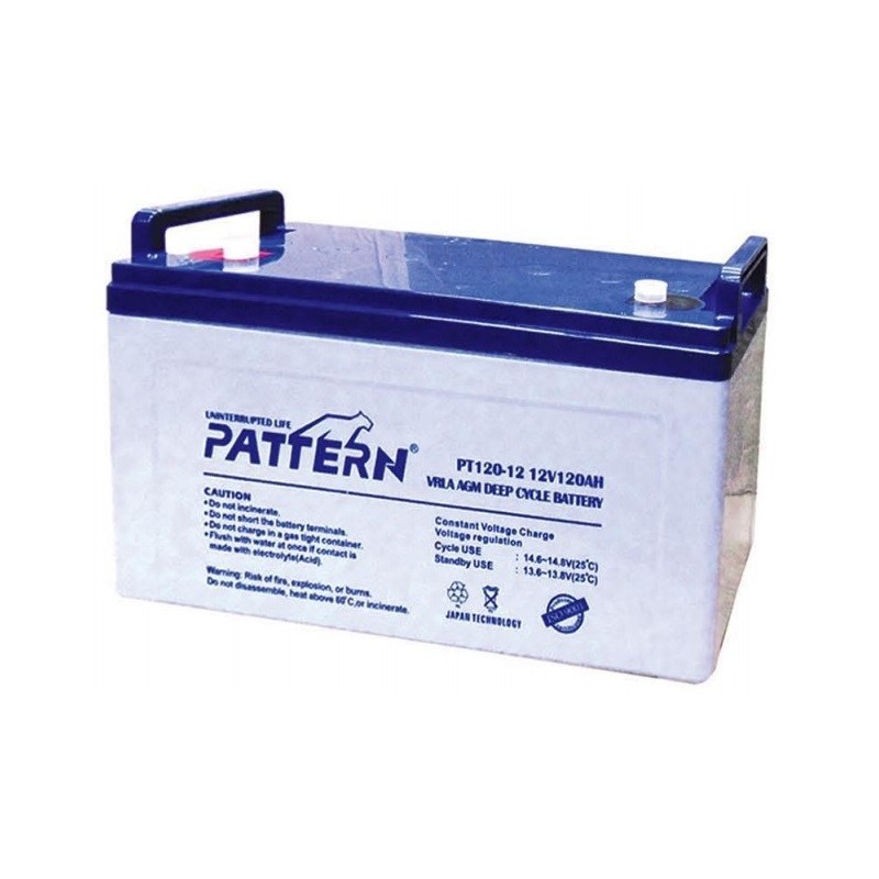 Μπαταρία Μολύβδου Βαθιάς Εκφόρτισης 12V/120Ah PT120-12 PTN