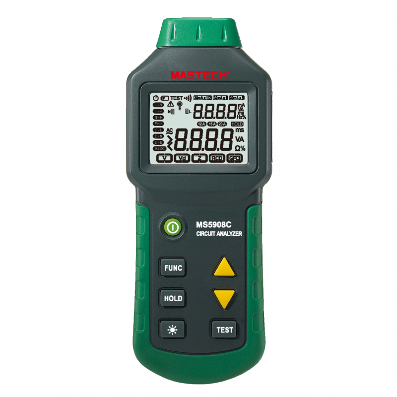 Αναλυτής γραμμής μονοφασικών κυκλωμάτων MS5908C Mastech